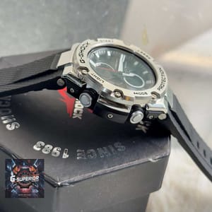 G-Shock || AA Grade ||  Black belt Silver body_img_2