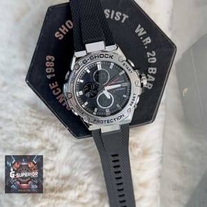 G-Shock || AA Grade ||  Black belt Silver body_img_3