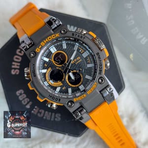 G-Shock || AA Grade || Future design | Orange Blet matte black body_img_1