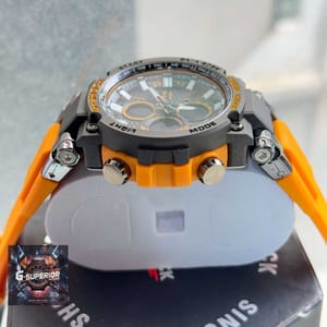 G-Shock || AA Grade || Future design | Orange Blet matte black body_img_3