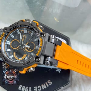G-Shock || AA Grade || Future design | Orange Blet matte black body_img_5