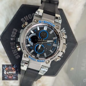 G-Shock || AA Grade || Future design | Black belt full silver body_img_3