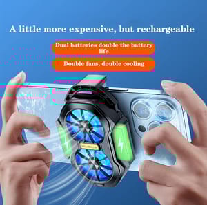 FS01 Dual Fan Rechargeable Mobile Phone Cooler_img_0
