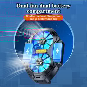 FS01 Dual Fan Rechargeable Mobile Phone Cooler_img_1