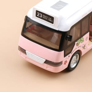 School Bus Sound Light Tour Bus Model Boy Toy Diecasts Toy Vehicles Kids Gift Simulation Bus Model_img_5