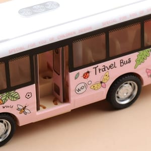 School Bus Sound Light Tour Bus Model Boy Toy Diecasts Toy Vehicles Kids Gift Simulation Bus Model_img_8