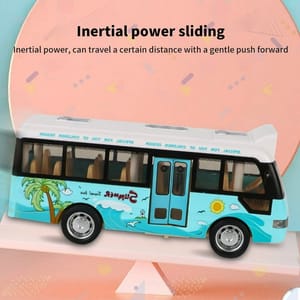 School Bus Sound Light Tour Bus Model Boy Toy Diecasts Toy Vehicles Kids Gift Simulation Bus Model_img_10
