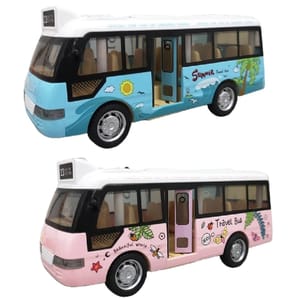 School Bus Sound Light Tour Bus Model Boy Toy Diecasts Toy Vehicles Kids Gift Simulation Bus Model_img_14