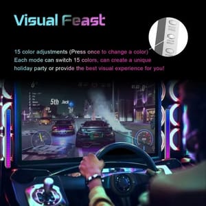 32 LED RGB Car Sound Control Light Voice Activated Pickup Music Rhythm Light Bar_img_3