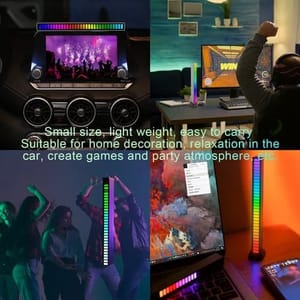 32 LED RGB Car Sound Control Light Voice Activated Pickup Music Rhythm Light Bar_img_8