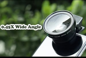 Universal Clip Camera Lenses High Resolution No Distortion 0.45x Wide Angle Mobile Phone Macro Lens_img_2