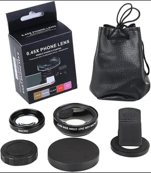 Universal Clip Camera Lenses High Resolution No Distortion 0.45x Wide Angle Mobile Phone Macro Lens_img_5