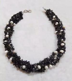 Coral stone & Pearl Combination neckpiece_img_2