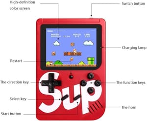 Retro Portable 3" LCD Large Screen Mini Handheld Video Game 1 Player Console (Black)_img_4