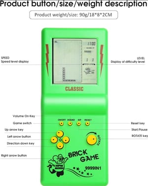 BRICK GAME (Portable Game Console) Tank Fighting Racing Game Toys Classic Childhood_img_4