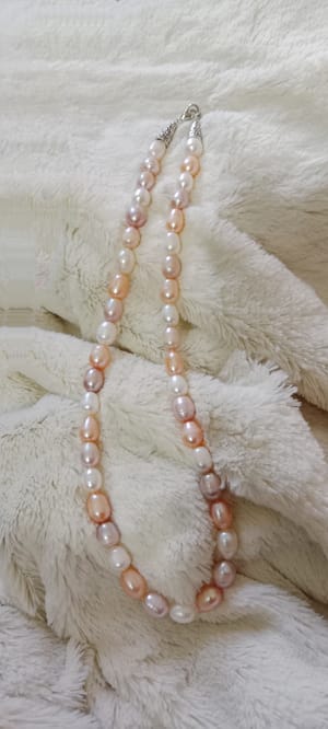 Multicolor Rice Pearl Necklace_img_1