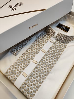 Royal White Heritage Embroidery Panjabi_img_0