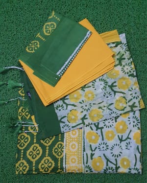 Batik Floral Print Casual Wear [Lemon]_img_2
