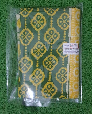 Batik Floral Print Casual Wear [Lemon]_img_3