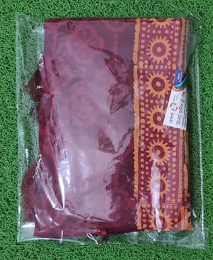 Batik Floral Print Casual Wear [Maroon]_img_4