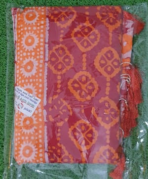 Batik Floral Print Casual Wear [Orange]_img_5