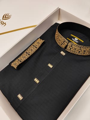 Royal Black Panjabi_img_2