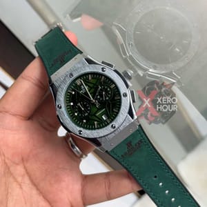 Hublot | Leather Belt | SS Body | Green_img_2