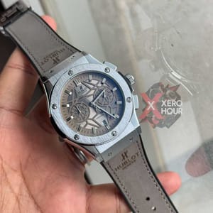 Hublot | Leather Belt | SS Body | Grey Blet_img_0