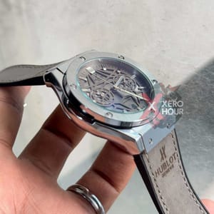 Hublot | Leather Belt | SS Body | Grey Blet_img_1