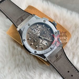 Hublot | Leather Belt | SS Body | Grey Blet_img_3