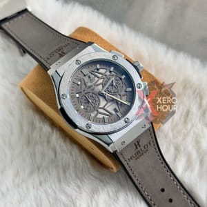 Hublot | Leather Belt | SS Body | Grey Blet_img_4