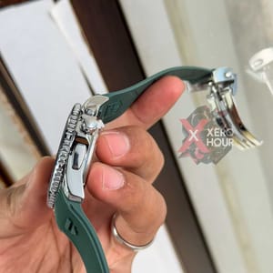 Tag heuer Aquaracer || Silicon Strap |SS Body | Green Belt_img_4