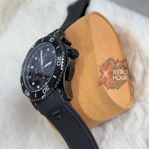 Tag Heuer Aquaracer || Silicon Strap |SS Body || Black  Full_img_3