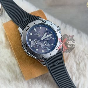 Tag heuer Aquaracer || Silicon Strap |SS Body |Grey Belt_img_0