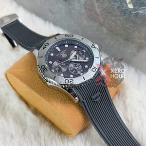 Tag heuer Aquaracer || Silicon Strap |SS Body |Grey Belt_img_3