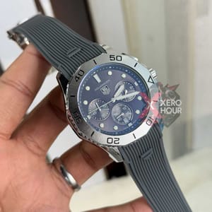 Tag heuer Aquaracer || Silicon Strap |SS Body |Grey Belt_img_6
