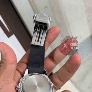Tag heuer Aquaracer || Silicon Strap |SS Body | Black Silver_img_4