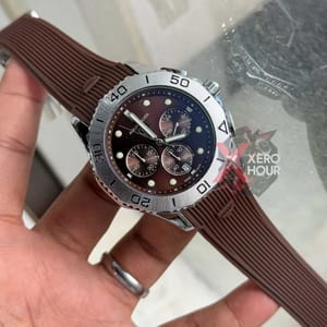 Tag heuer Aquaracer || Silicon Strap |SS Body | BROWN_img_3