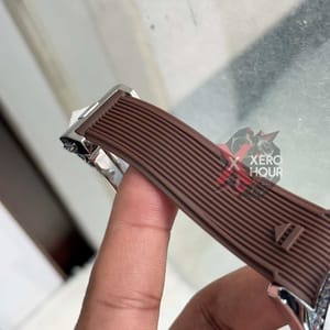 Tag heuer Aquaracer || Silicon Strap |SS Body | BROWN_img_4