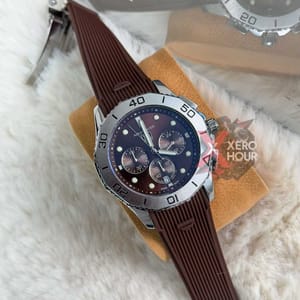 Tag heuer Aquaracer || Silicon Strap |SS Body | BROWN_img_7