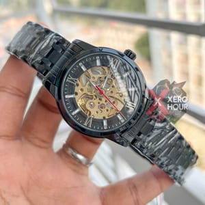 SKMEI 9222 | AUTOMATIC MOVEMENT | AUTHENTIC DUAL TONE | FULL BLACK_img_4