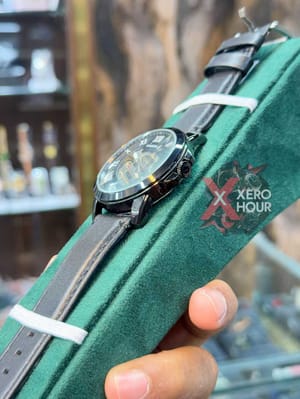 FOSSIL AUTOMATIC WATCH | LEATHER BELT | BLACK BELT BLACK DIAL_img_3