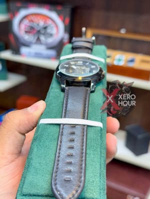 FOSSIL AUTOMATIC WATCH | LEATHER BELT | BLACK BELT BLACK DIAL_img_4