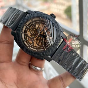 FOSSIL AUTOMATIC WATCH | CHAIN BIG BELT | BLACK DIAL_img_2