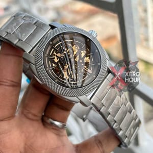 FOSSIL AUTOMATIC WATCH | CHAIN BIG DIAL | SILVER DIAL_img_4