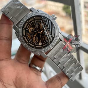 FOSSIL AUTOMATIC WATCH | CHAIN BIG DIAL | SILVER DIAL_img_6