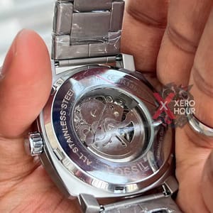 FOSSIL AUTOMATIC WATCH | CHAIN BIG DIAL | SILVER DIAL_img_9