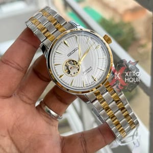 SEIKO Presage | AUTOMATIC | Dual TONE | WHITE DIAL_img_6