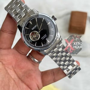 SEIKO Presage| AUTOMATIC | SINGLE TONE | Black DIAL_img_4
