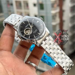 SEIKO Presage| AUTOMATIC | SINGLE TONE | Black DIAL_img_6